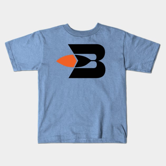 DEFUNCT - BUFFALO BRAVES Kids T-Shirt by LocalZonly